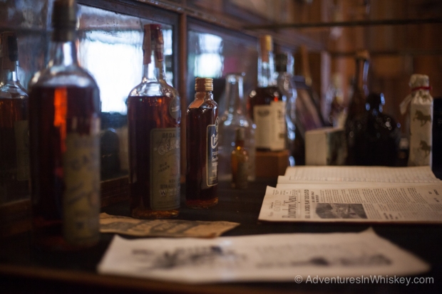 Old bottles and memorabilia at the Visitor's Center.