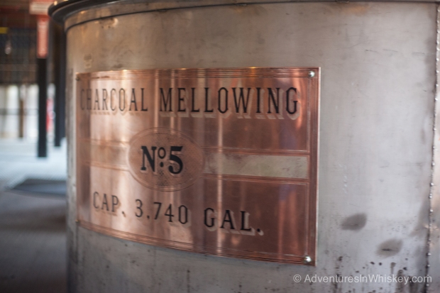 One of Cascade Hollow's charcoal mellowing vats.
